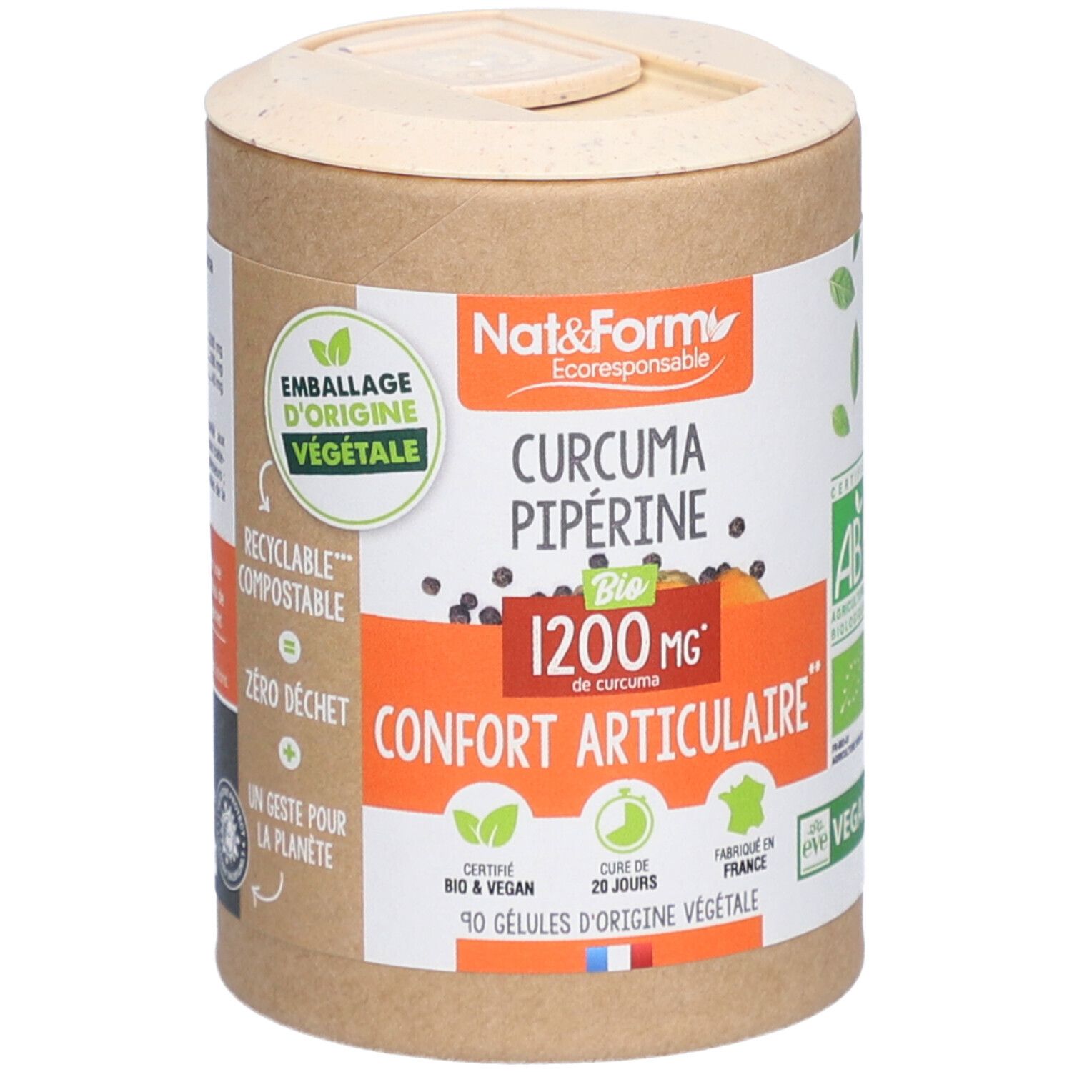 Nat&Form Kurkuma Piperin Bio Gelenkkomfort