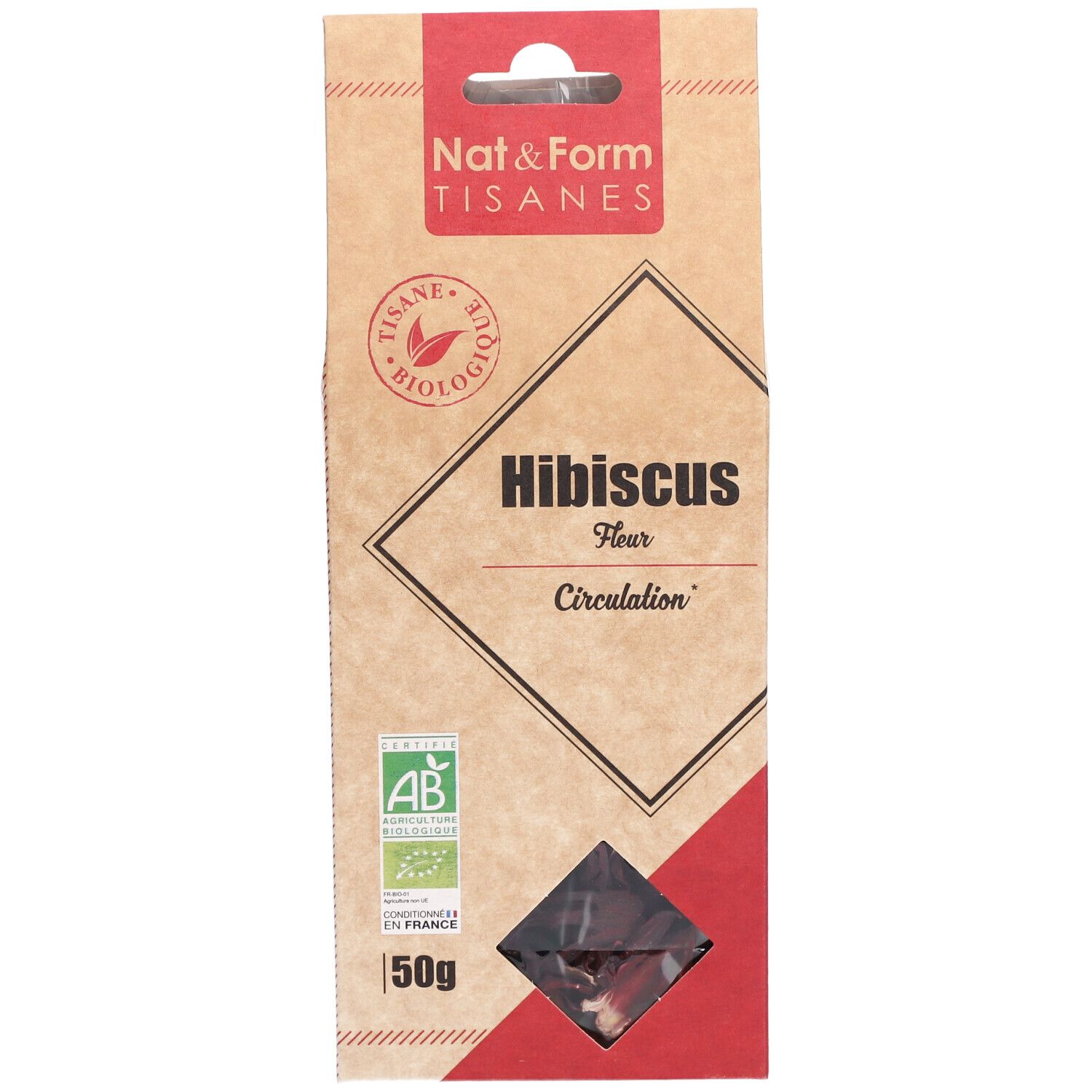 Nat&Form Tisane Hibiskus bio