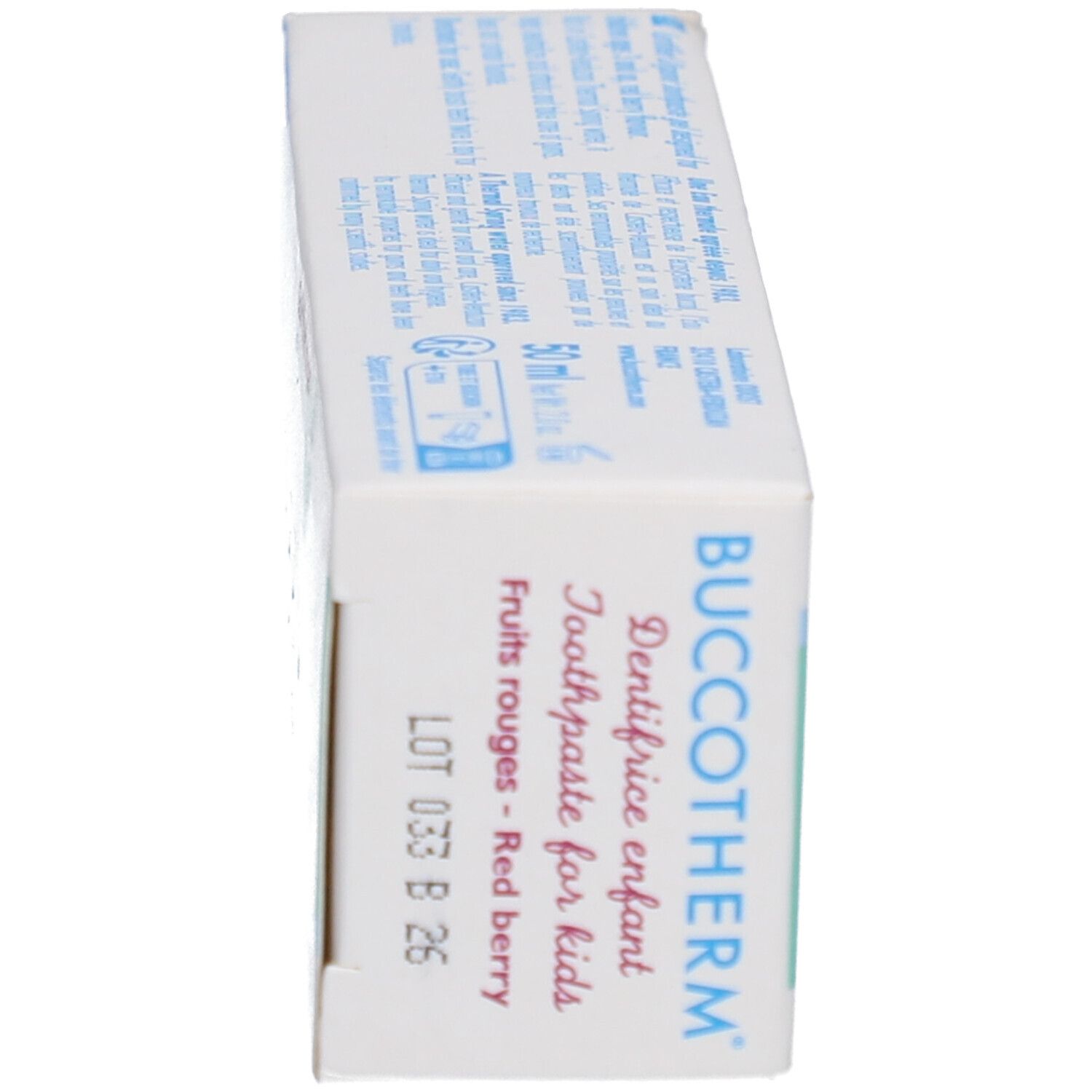 Buccotherm Kinder Zahnpasta mit Thermalwasser Geschmack Rote Früchte Bio