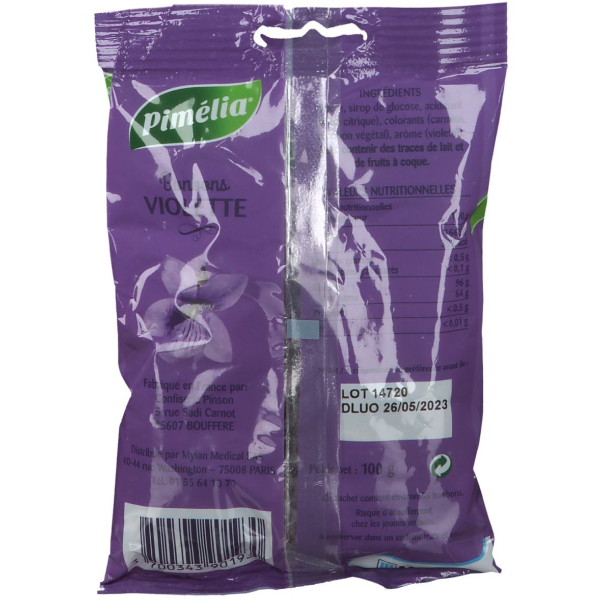 Pimélia Bonbons Violette