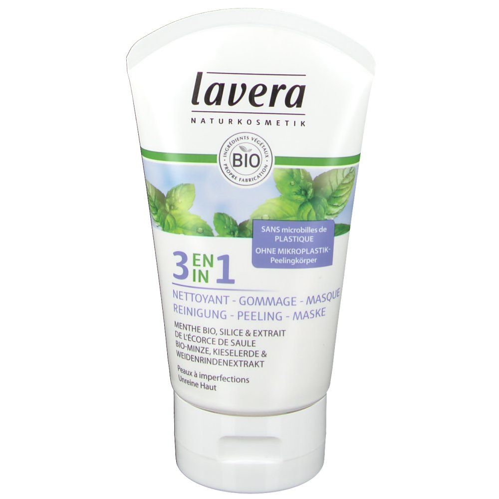 lavera 3 in 1 Reinigung, Peeling, Maske