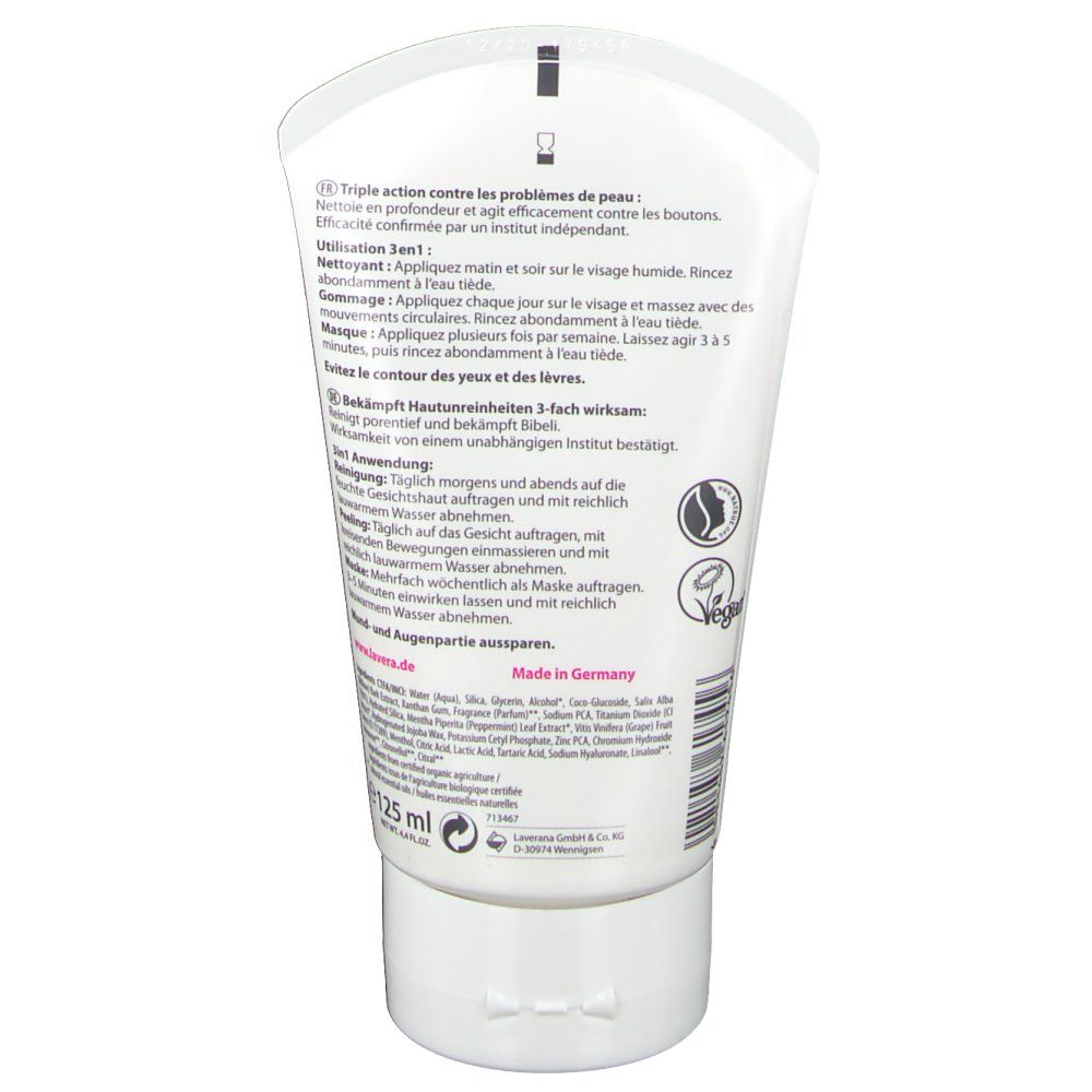 lavera 3 in 1 Reinigung, Peeling, Maske
