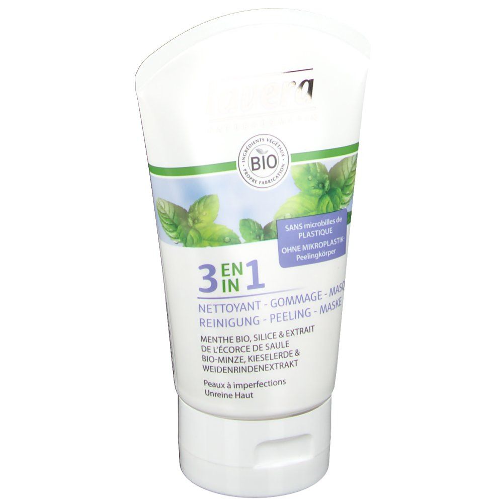 lavera 3 in 1 Reinigung, Peeling, Maske