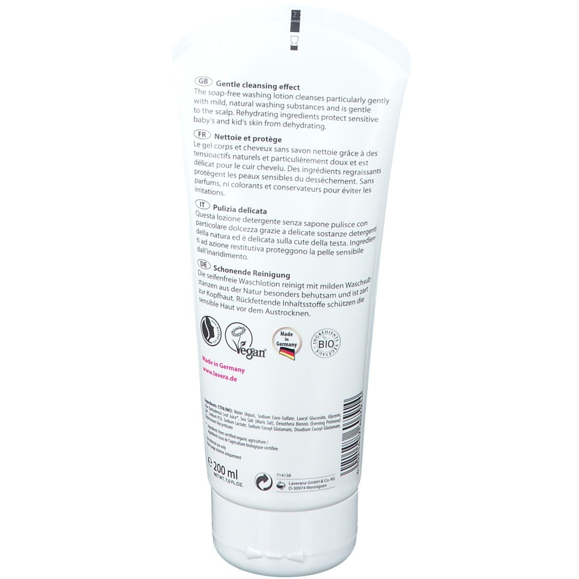 lavera Baby et Kinder Neutral Gel douche et Shampooing