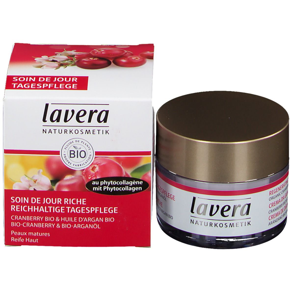 lavera Reichhaltige Tagespflege Bio-Cranberry & Bio-Arganöl