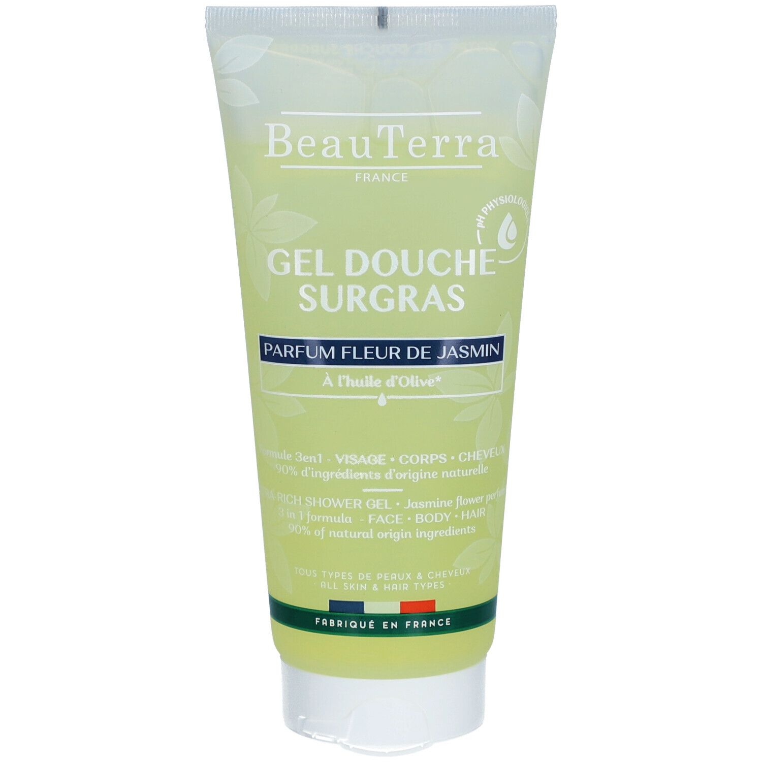 BeauTerra Gel Douche Surgras - Fleur de Jasmin