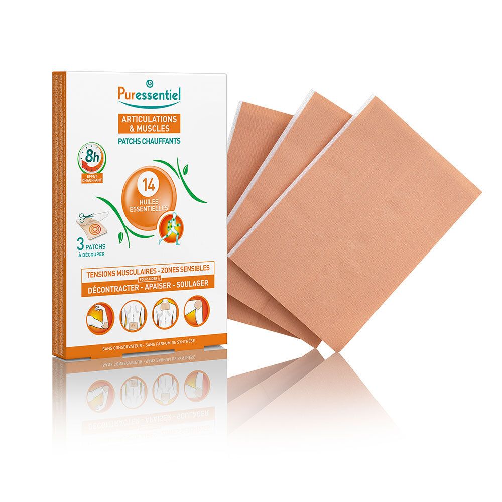 Puressentiel Patchs Chauffants Bas du Dos Articulations & Muscles