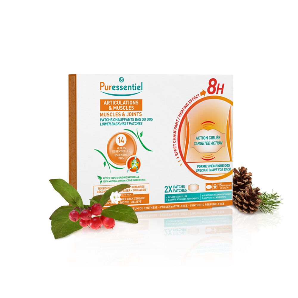 Puressentiel Patchs Chauffants Bas du Dos Articulations & Muscles