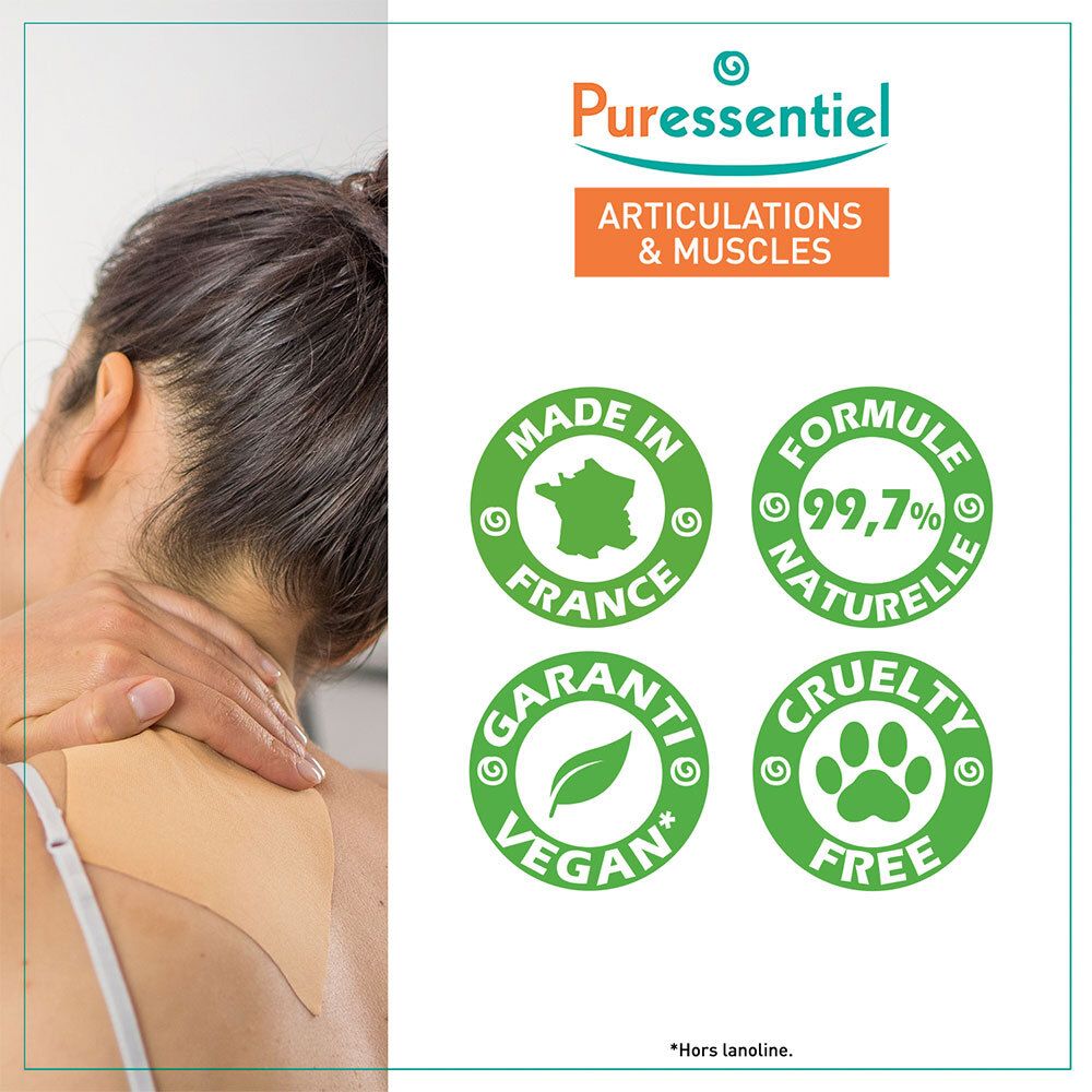 Puressentiel Patchs Chauffants Bas du Dos Articulations & Muscles