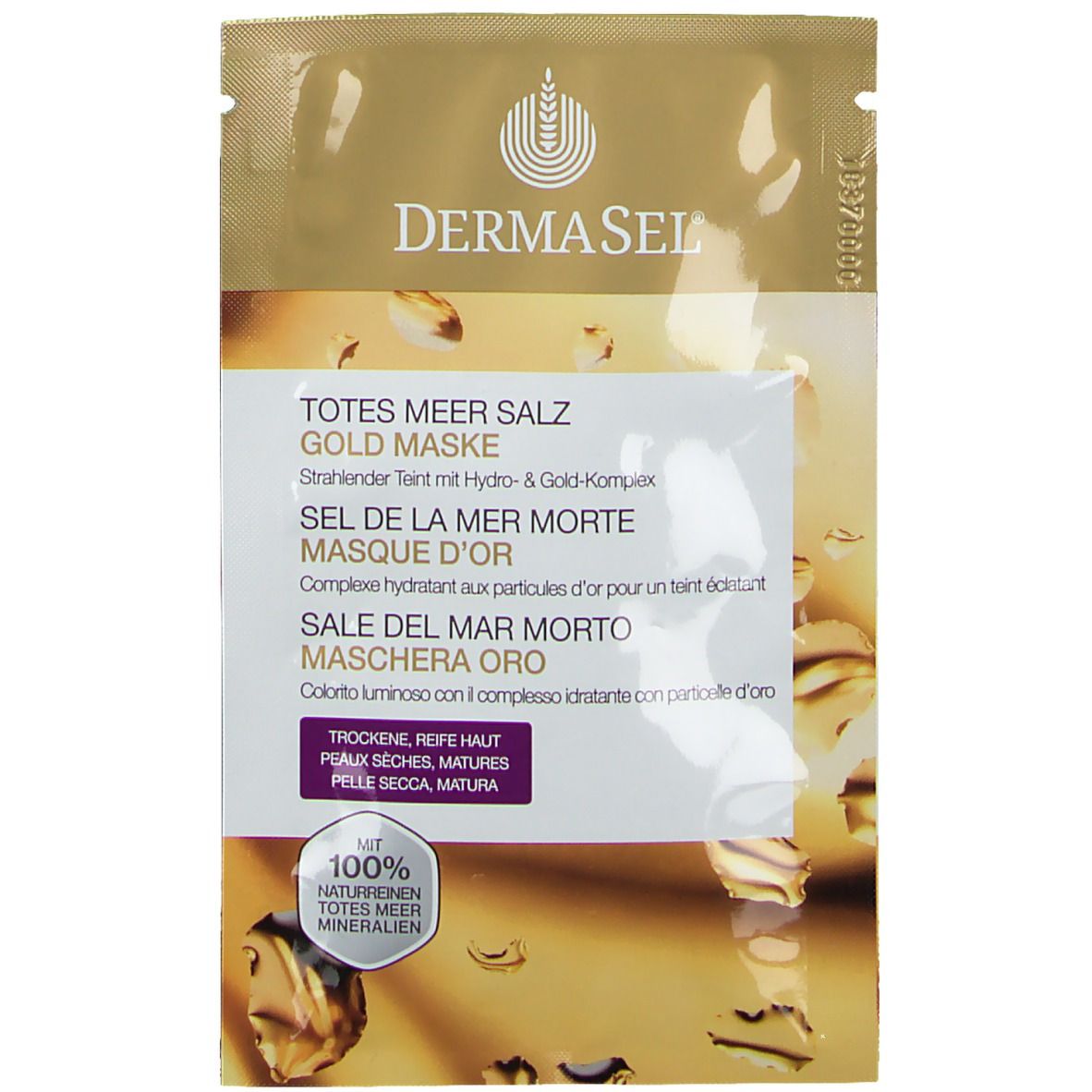 DERMASEL® EXKLUSIV Totes Meer Maske Goldrausch