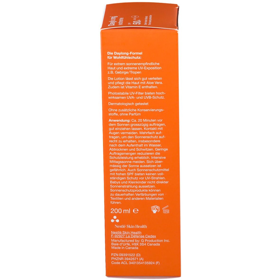 Daylong™ Extreme liposomale Sonnenmilch SPF 50+