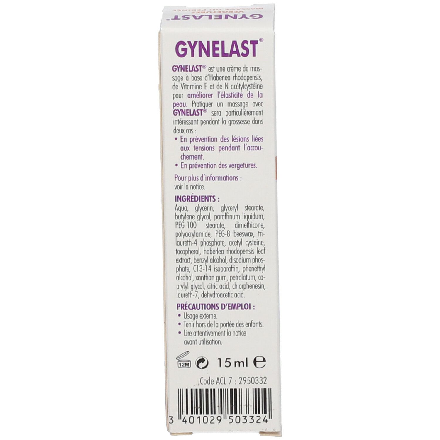 GYNELAST® Massage-Creme