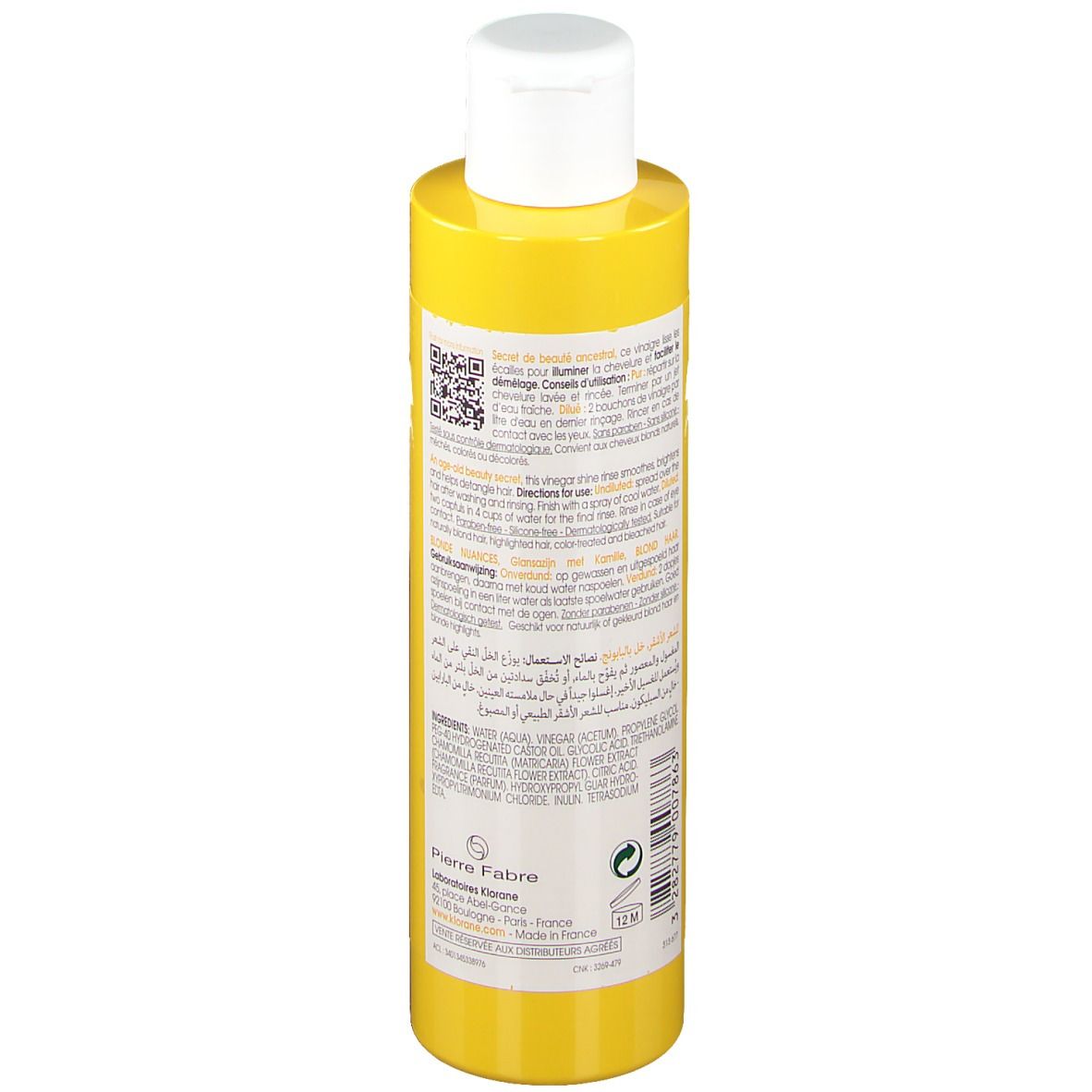 Klorane vinaigre de rinçage à la camomille