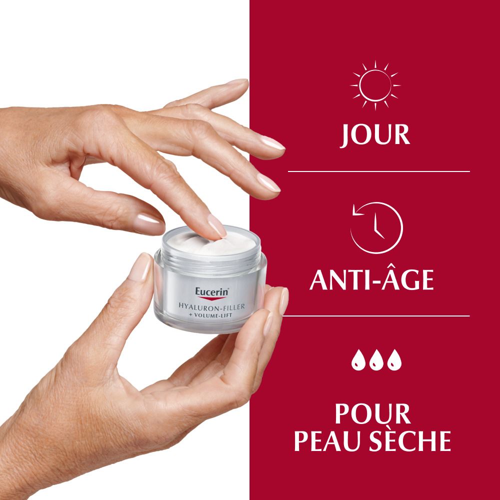 Eucerin® HYALURON FILLER + VOLUME LIFT Soin de Jour Peau Sèche SPF15 50ml