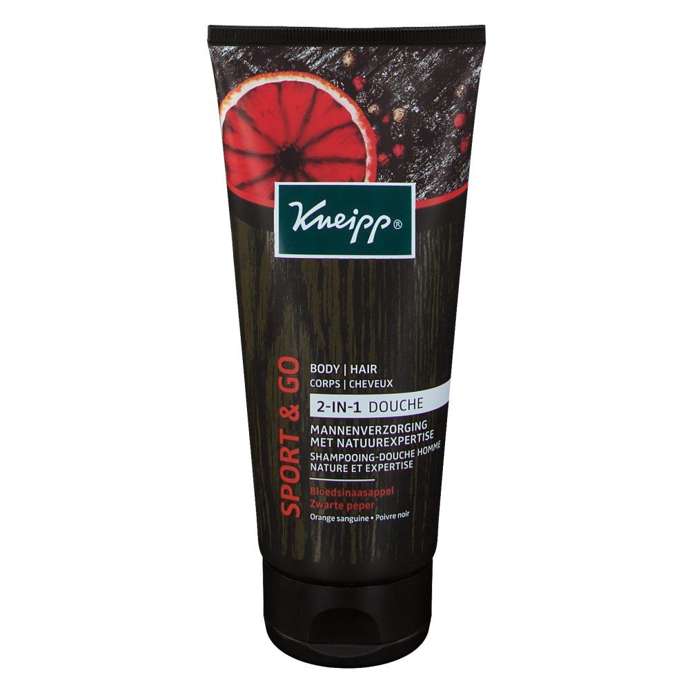Kneipp® Sport & Go 2-in-1-Dusche Blutorange Schwarzer Pfeffer