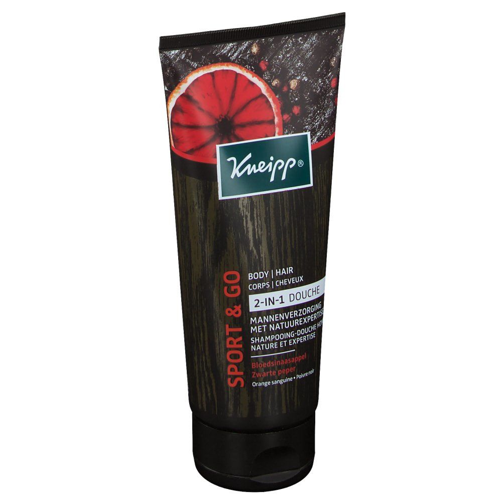 Kneipp® Sport & Go 2-in-1-Dusche Blutorange Schwarzer Pfeffer
