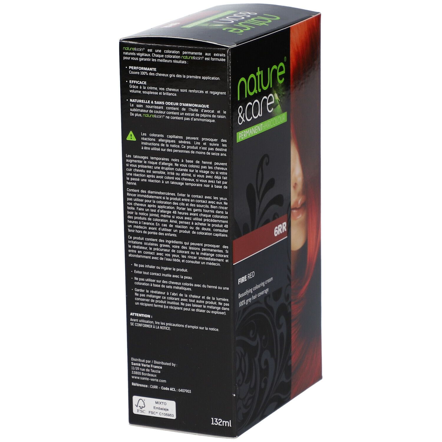 nature & soin® Coloration Rouge feu 6RR
