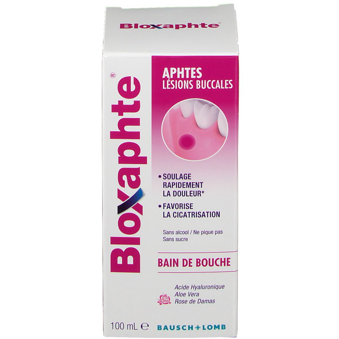 Bloxaphte Bain De Bouche Soulage Rapidement La Douleur Et Favorise La Cicatrisation - Aphtes - Lésions Buccales 100 mL