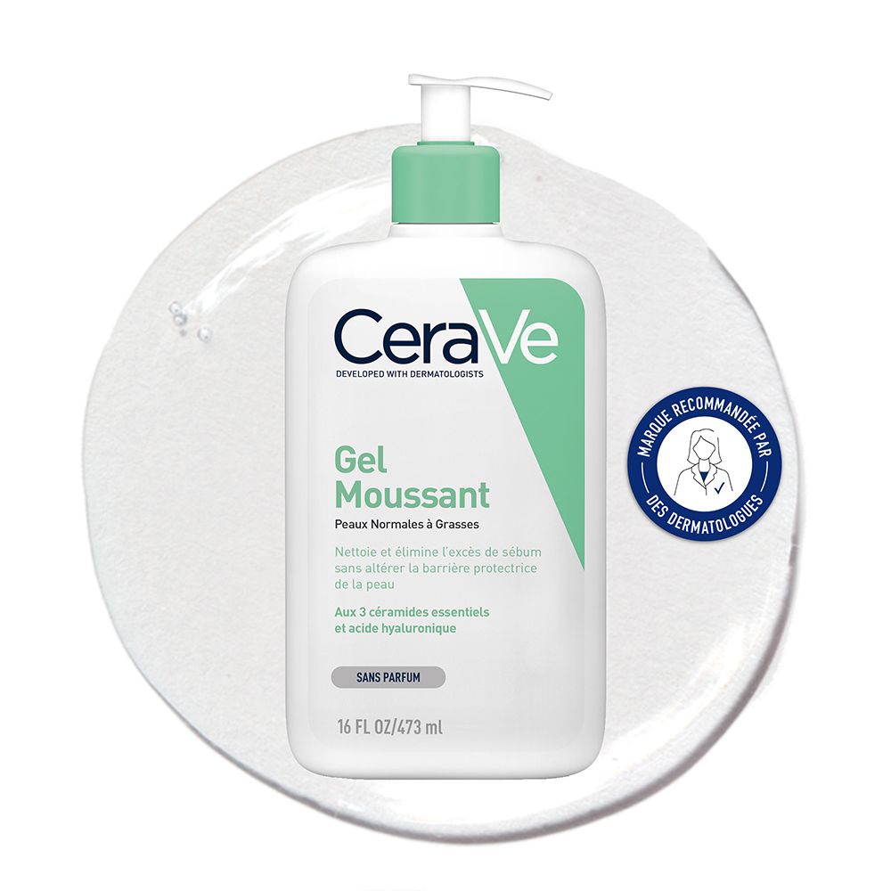 CERAVE GEL MOUSSANT PURIFIANT. Flacon pompe 473 ml