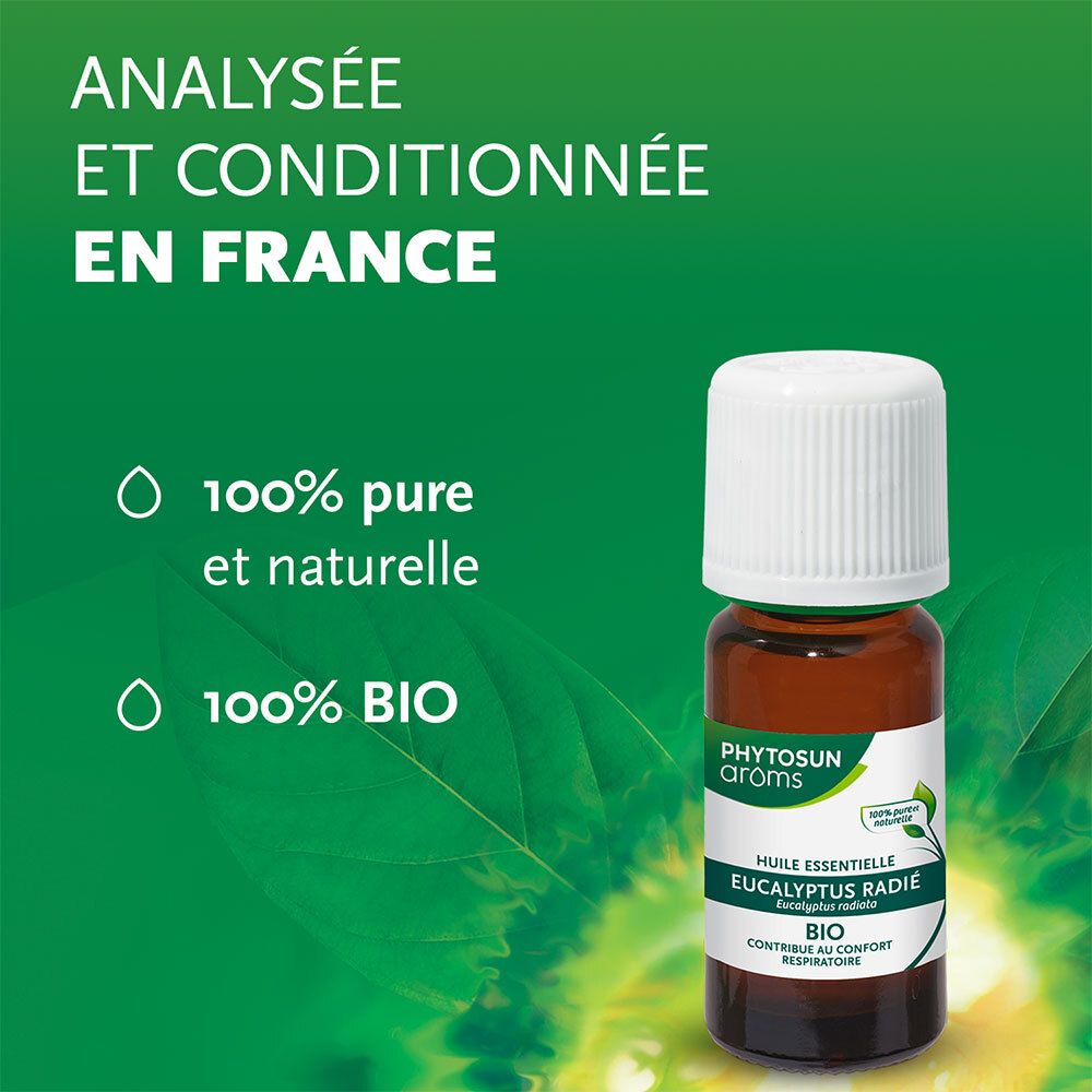 Phytosun Arôms Huile Essentielle Bio Eucalyptus Radié 10ml