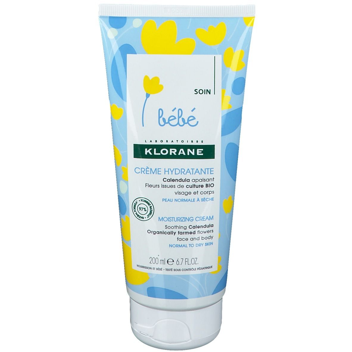 KLORANE Bébé Soin Crème Hydratante au Calendula Bio
