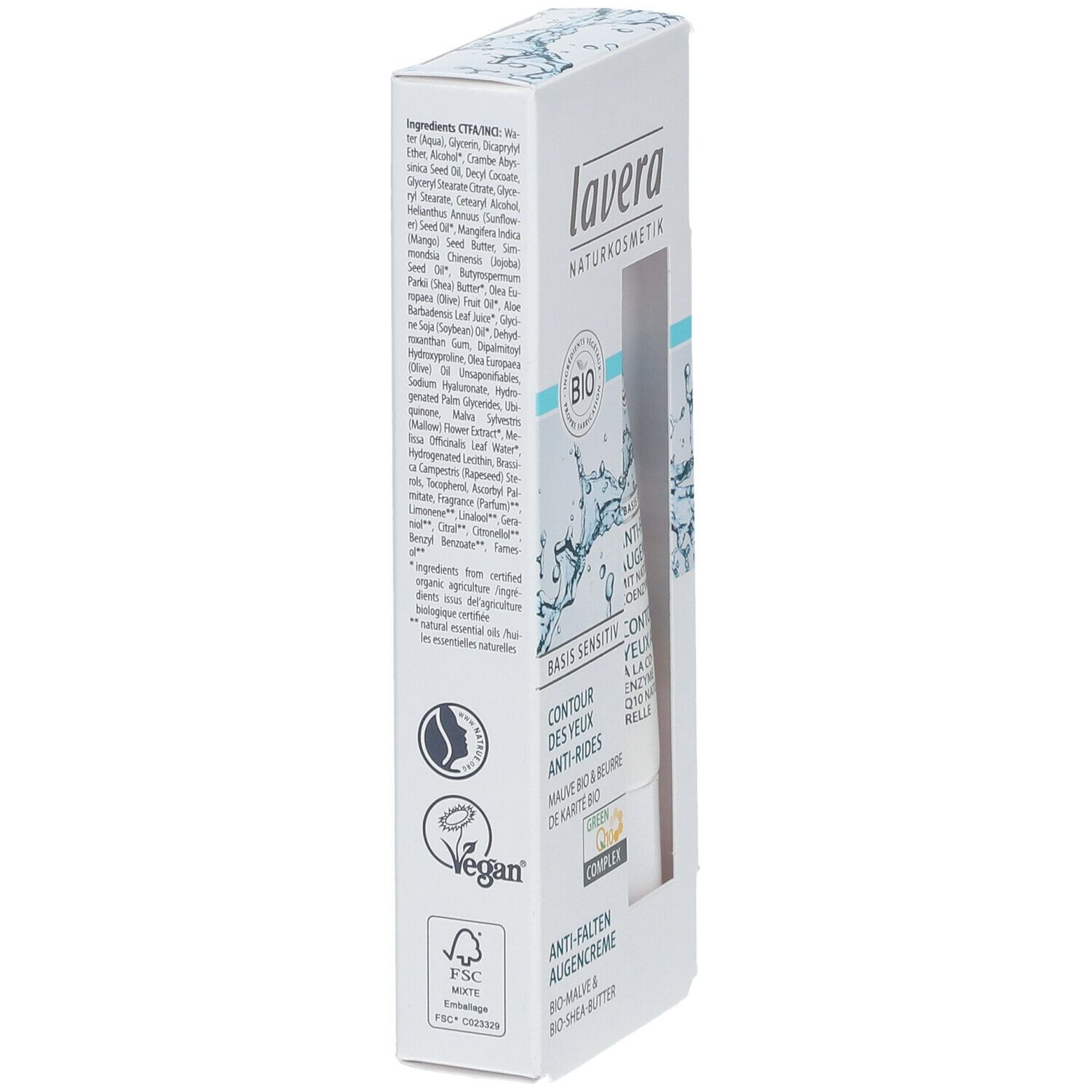 lavera® Basis Sensitiv Anti-Falten Augencreme