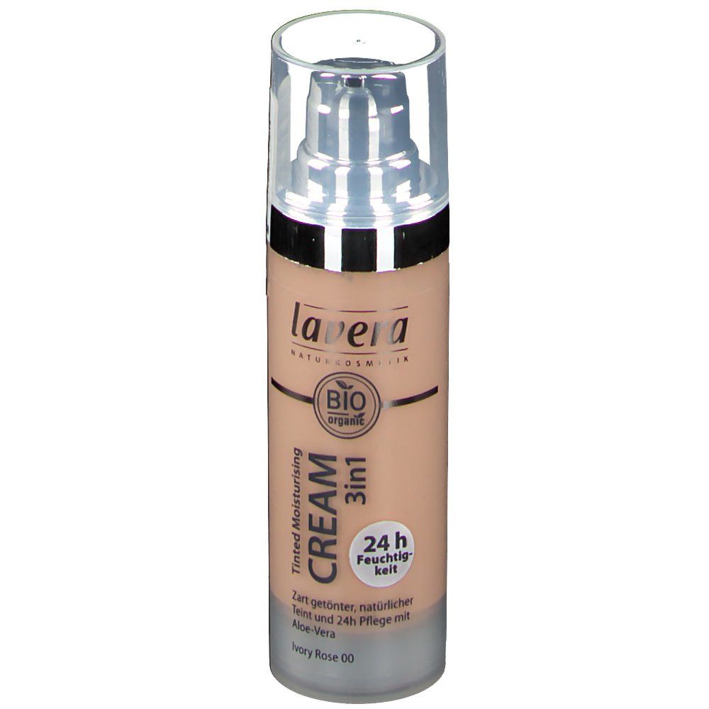 lavera TINTED MOISTURISING CREAM 3in1 00 ivory rose
