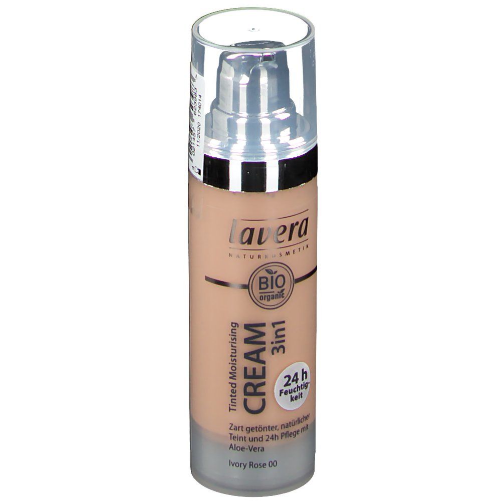 lavera TINTED MOISTURISING CREAM 3in1 00 ivory rose
