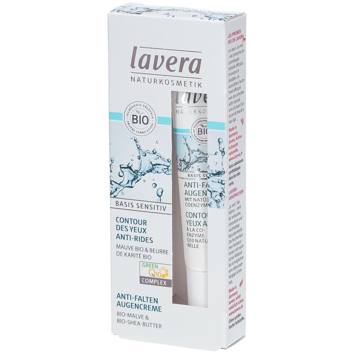 lavera® Basis Sensitiv Anti-Falten Augencreme