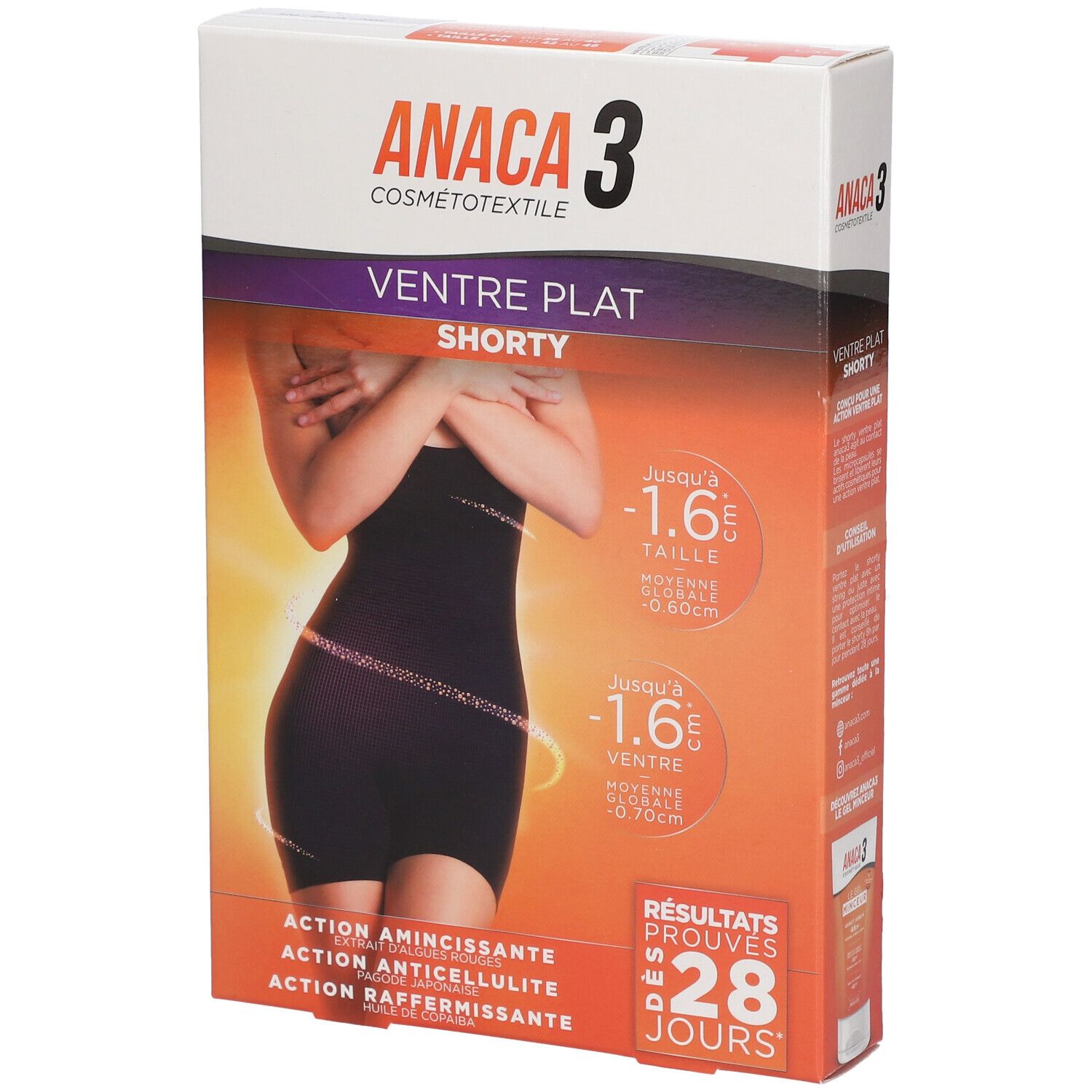 ANACA3 Flacher Bauch Shorty Hohe Taille S/M