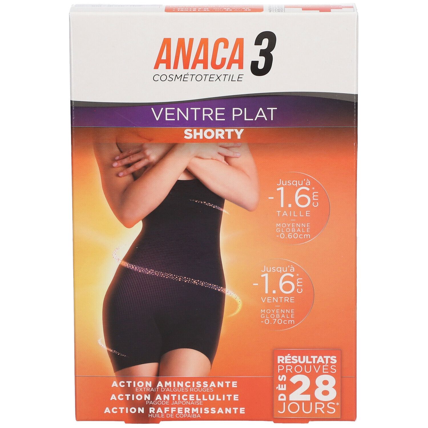 ANACA3 Flacher Bauch Shorty Hohe Taille S/M