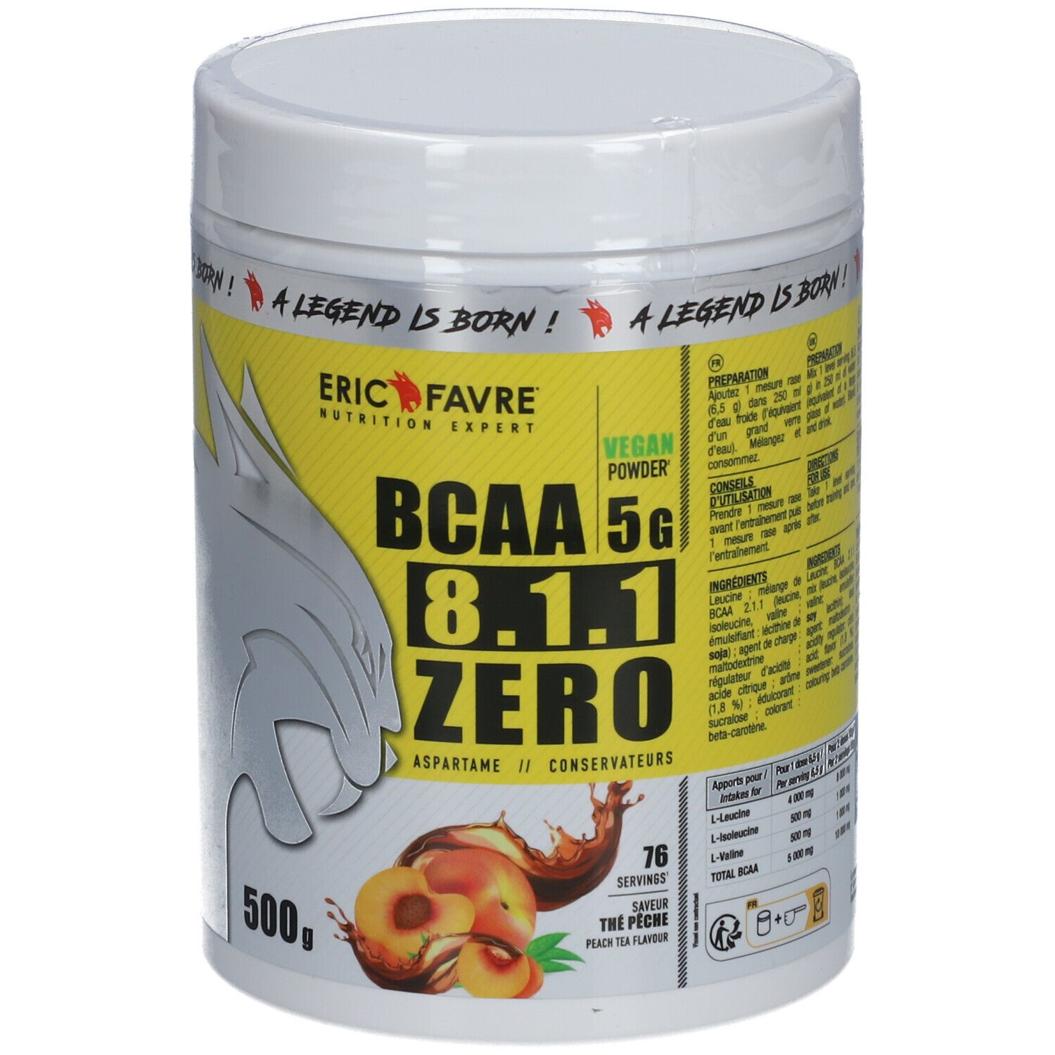 ERIC FAV BCAA 811 VEG Tee Pfirsich