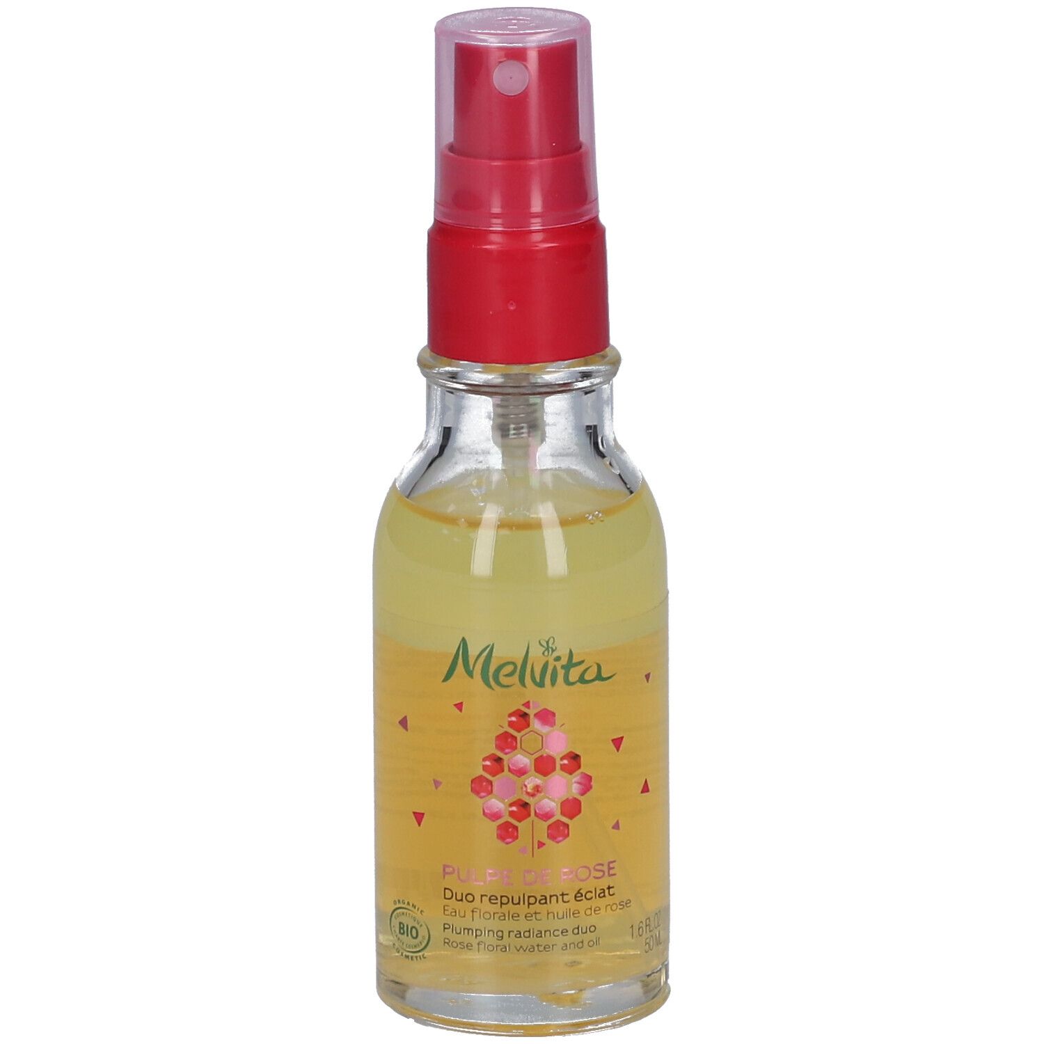 Melvita Pulpe de Rose Duo repulpant éclat Bio - Visage