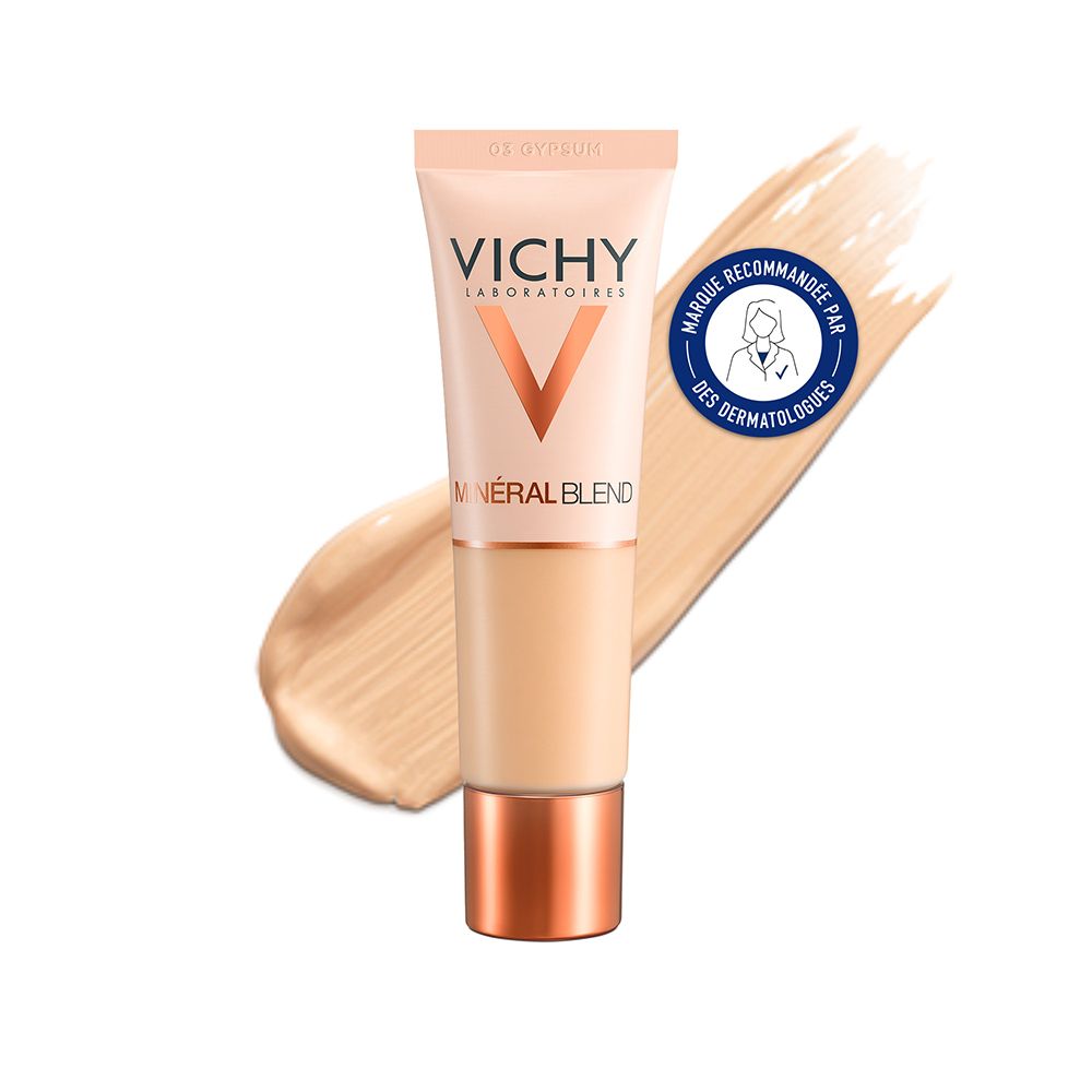 Minéralblend Fond de teint hydratant teint frais Tube 30ml - Teinte 03 GYPSUM