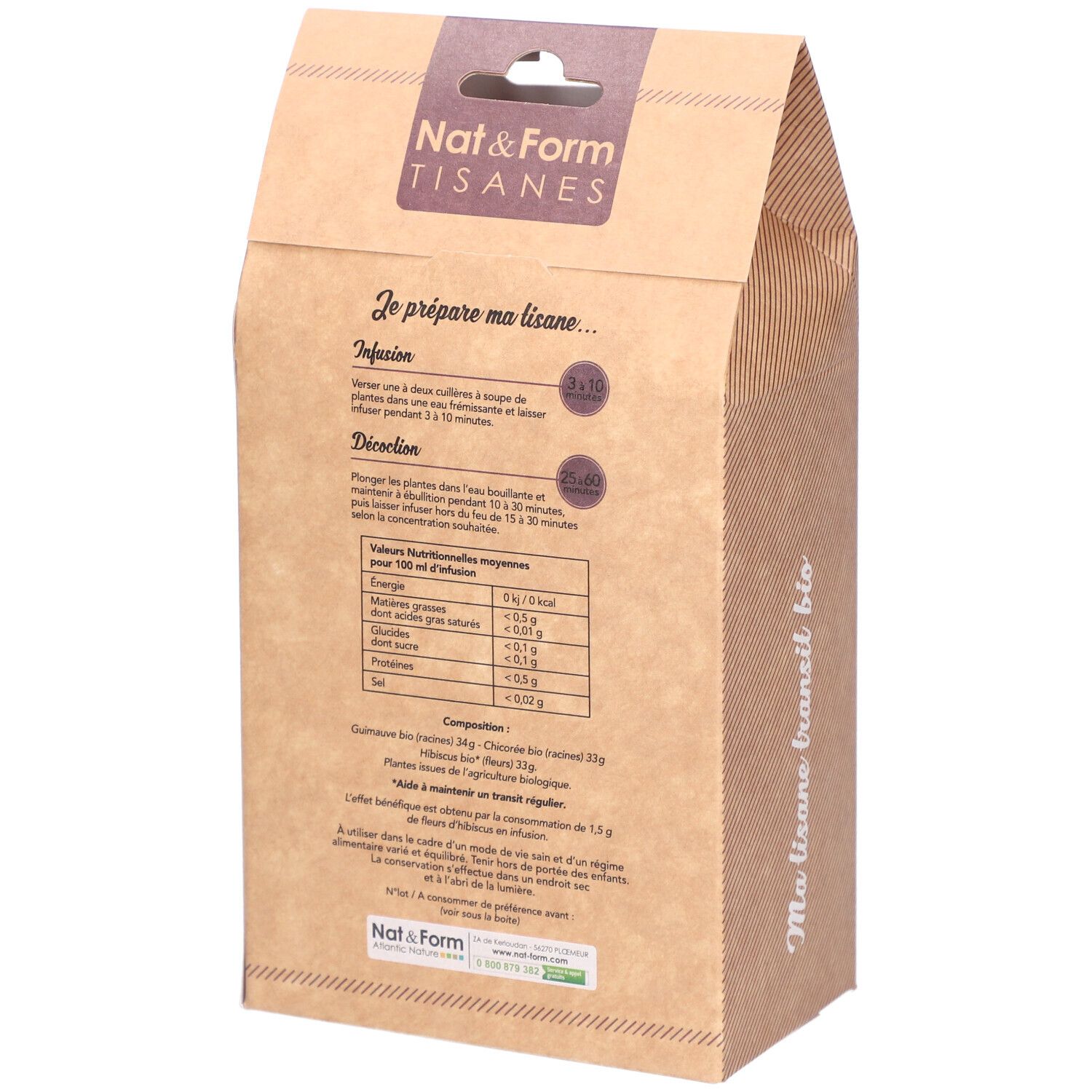 NAT&FORM TIS TRANSIT BIO 100G