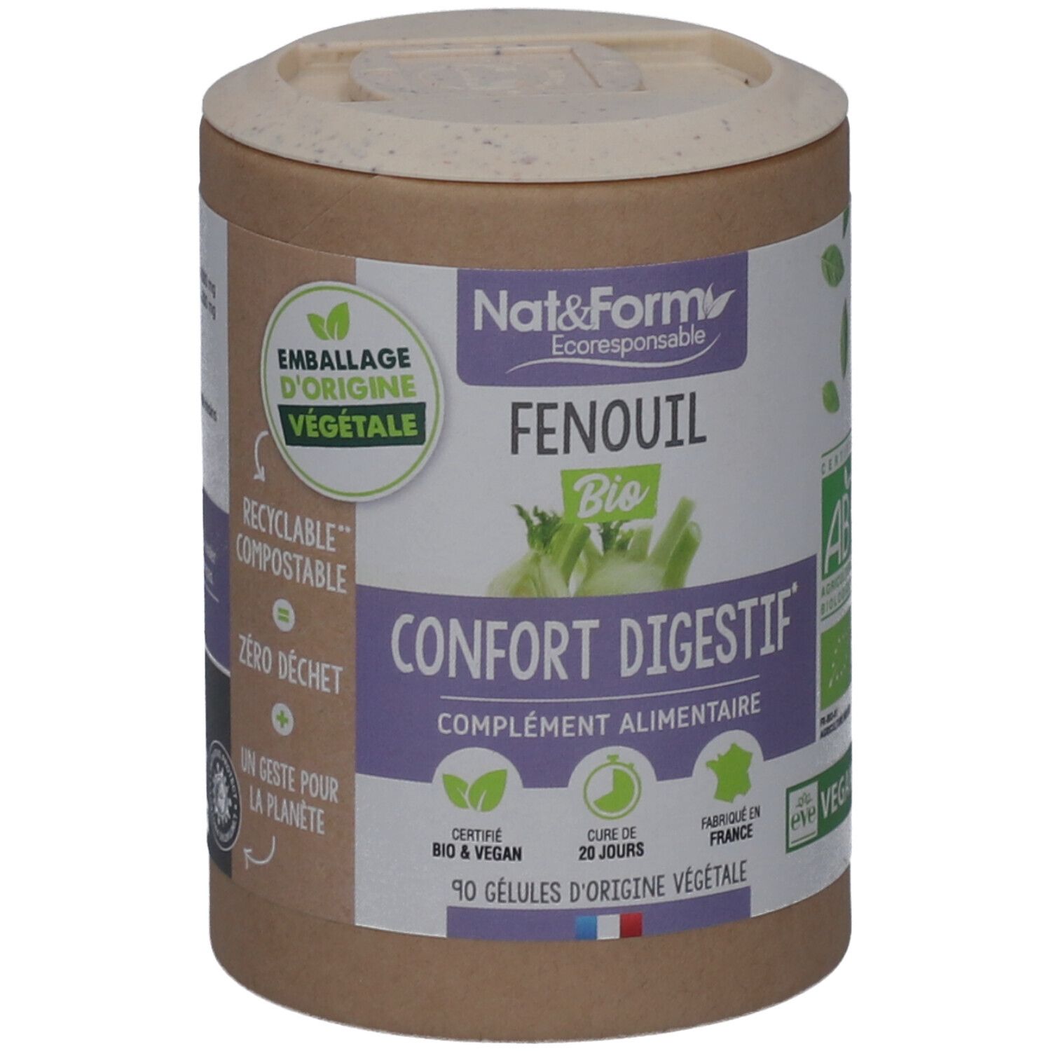 Nat&Form Bio Fenchel Kapseln