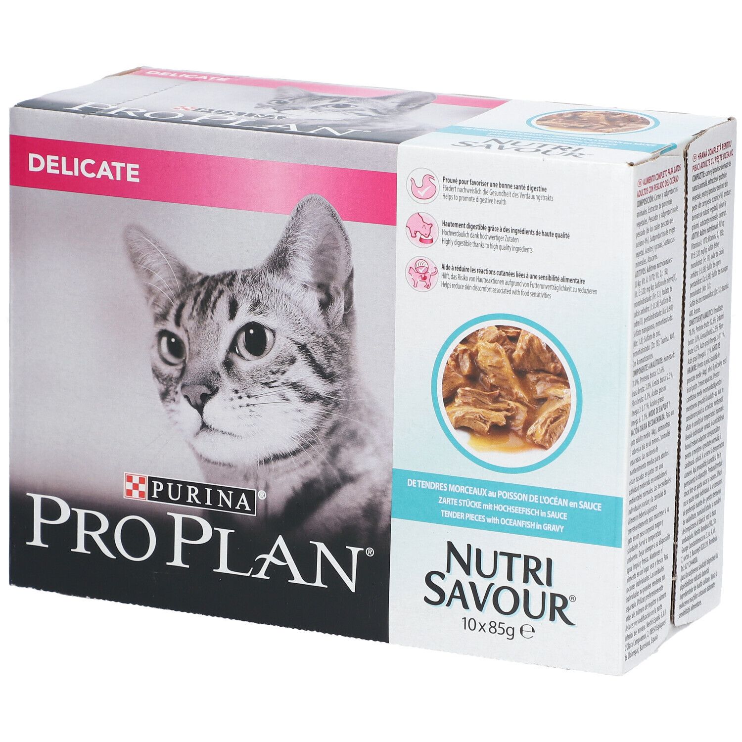 PURINA® PRO PLAN® Adult Delicate Verdauung mit Meeresfisch in Sauce