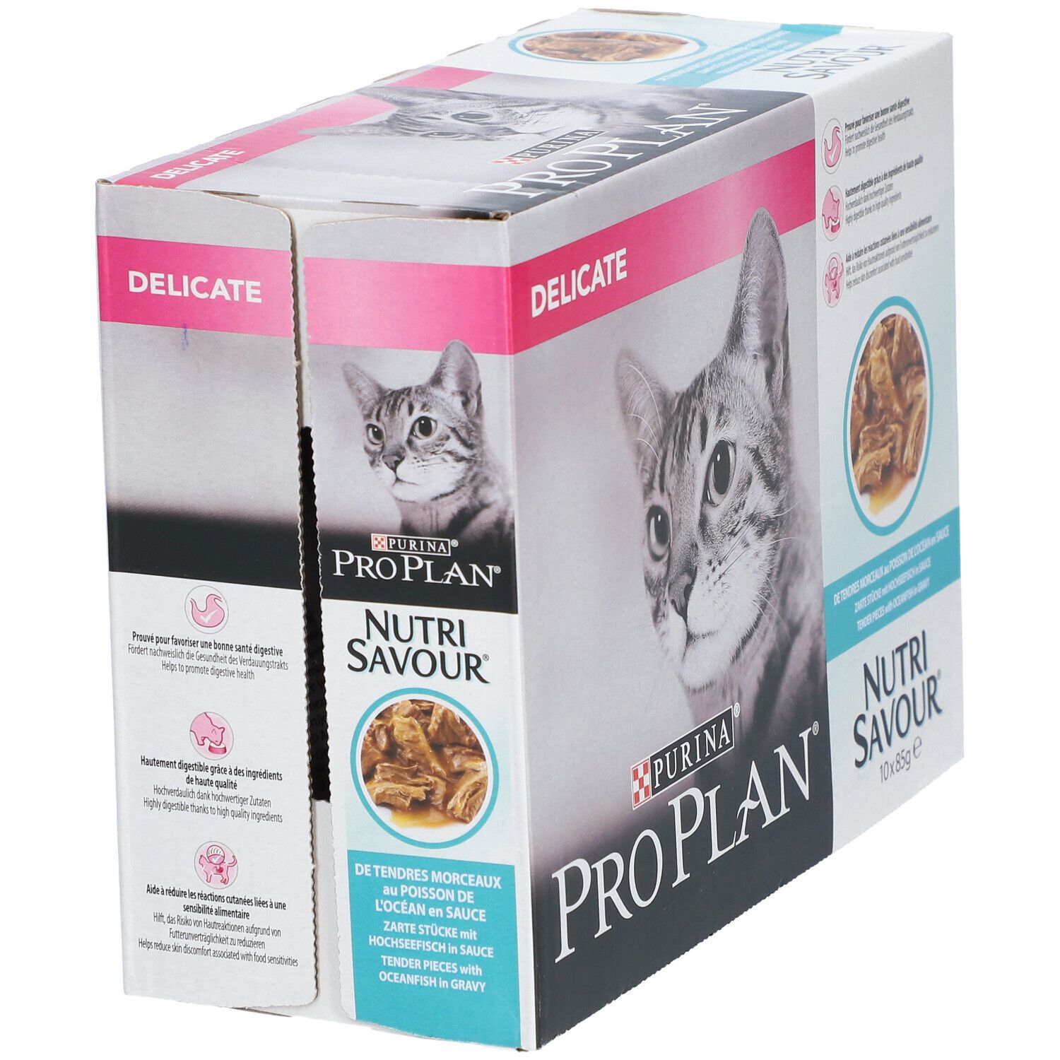 PURINA® PRO PLAN® Adult Delicate Verdauung mit Meeresfisch in Sauce