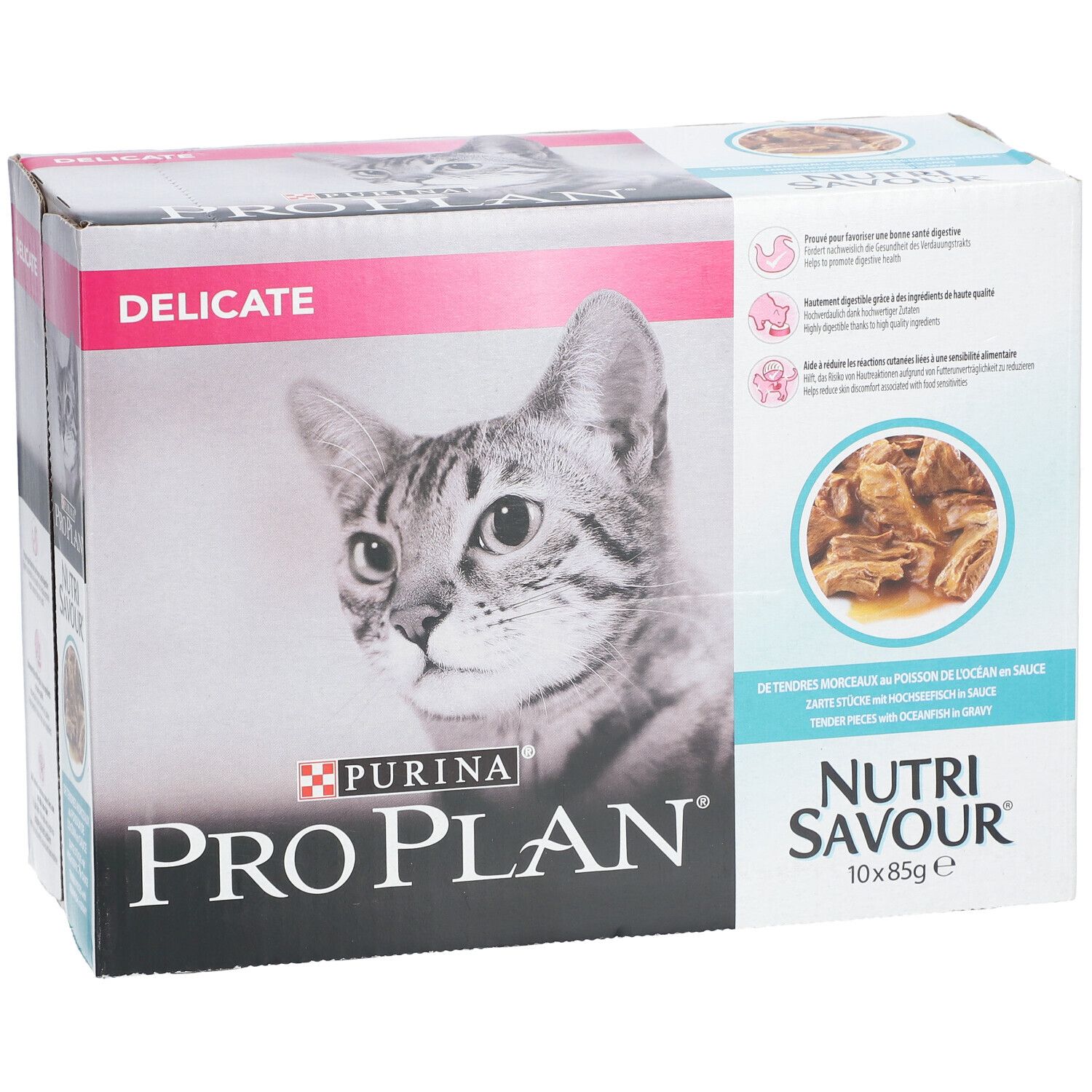 PURINA® PRO PLAN® Adult Delicate Verdauung mit Meeresfisch in Sauce