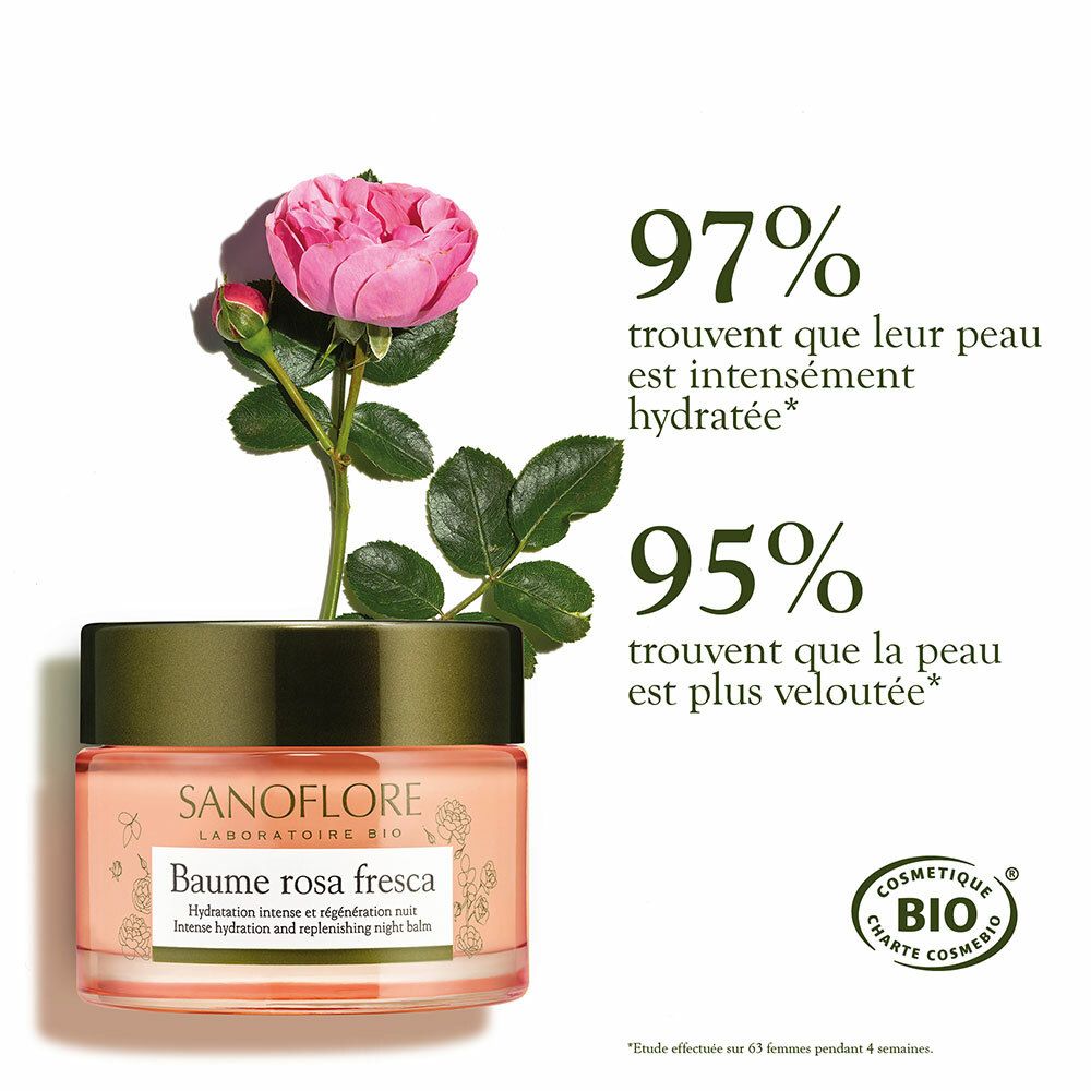 Sanoflore Frische Rose Baume de rosée