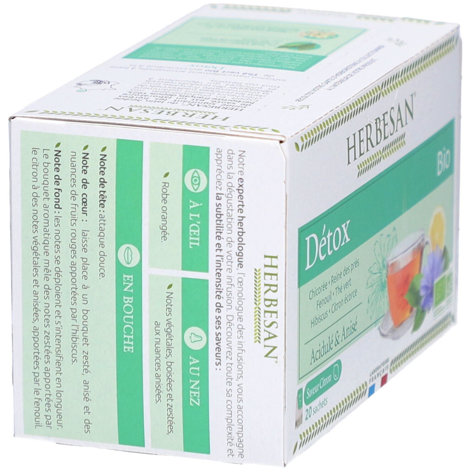 Herbesan Bio Detox - Chicorée, Wiesenkönigin, Fenchel, Grüntee