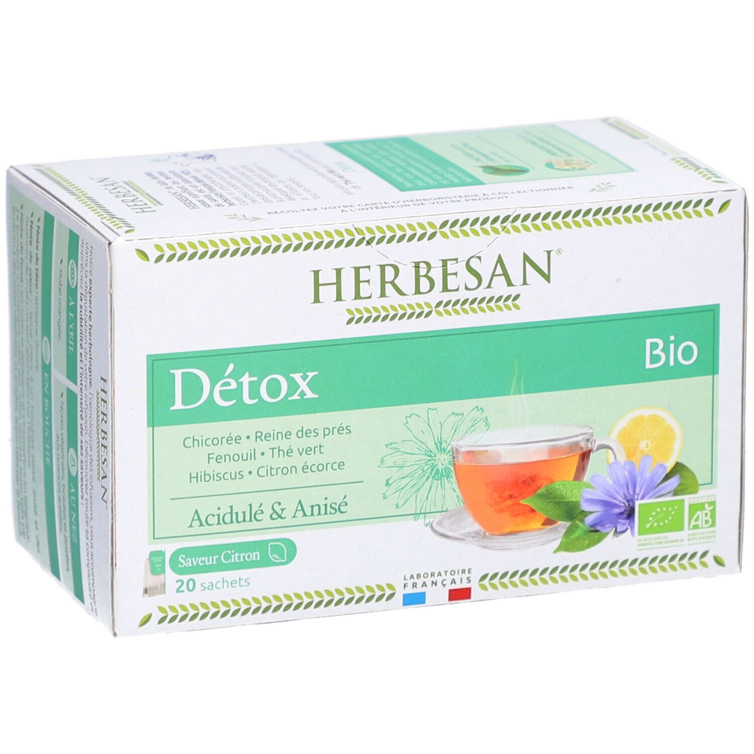 Herbesan Bio Detox - Chicorée, Wiesenkönigin, Fenchel, Grüntee
