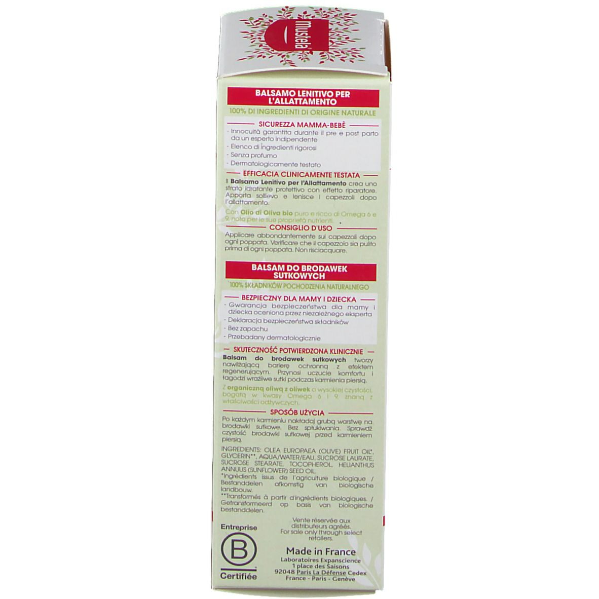 Mustela® Baume Allaitement BIO
