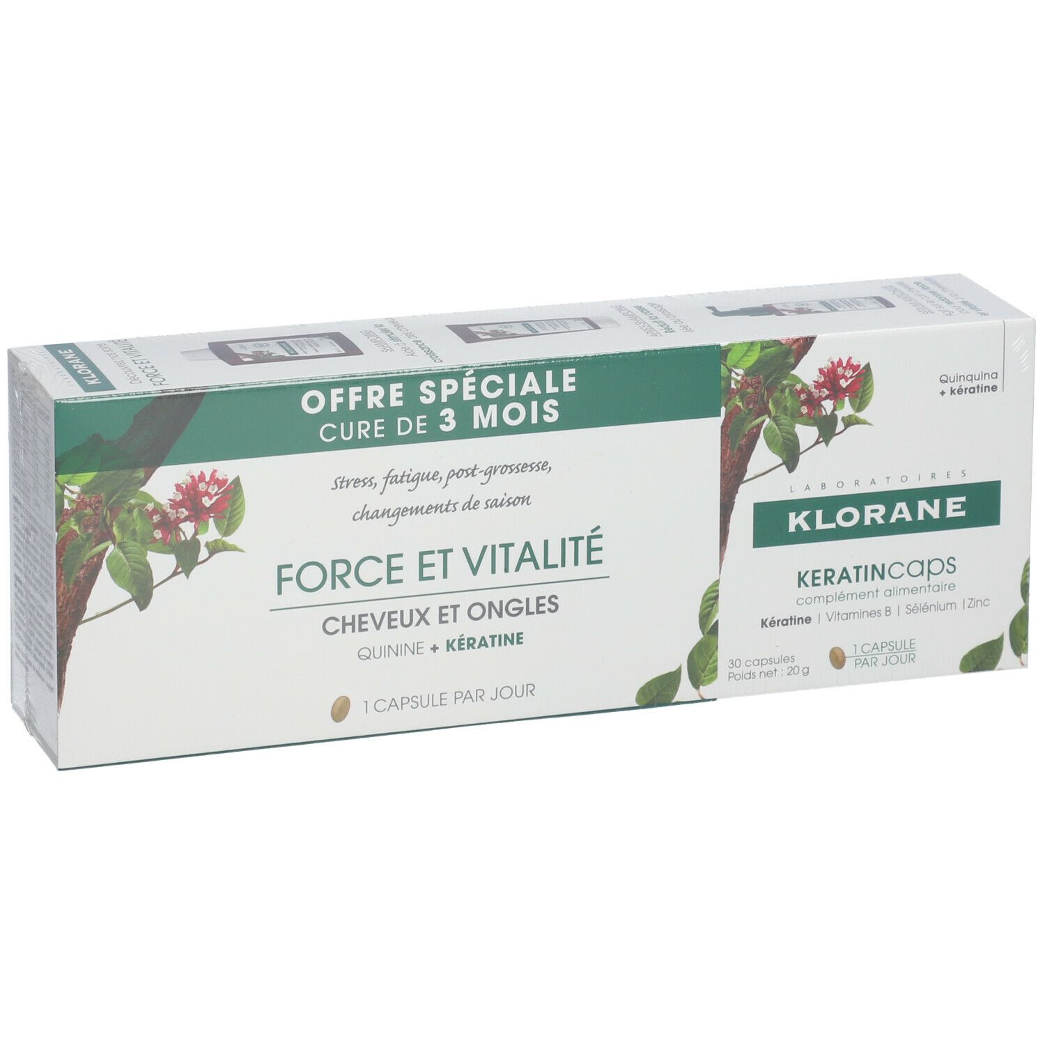 KLORANE KeratinCaps Cheveux & Ongles 2x90 pc(s) Redcare Apotheke