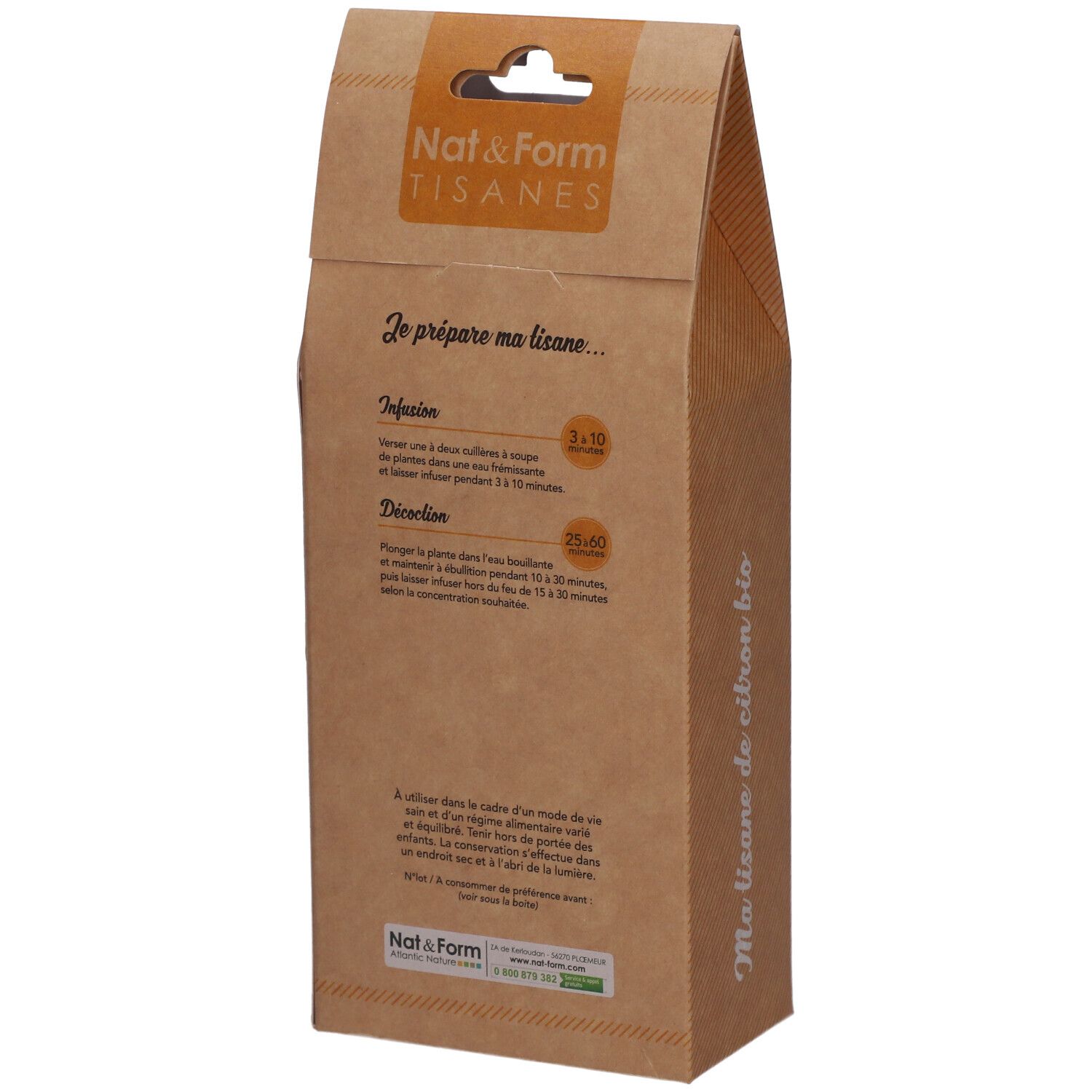 Nat&Form Tisane Citron bio