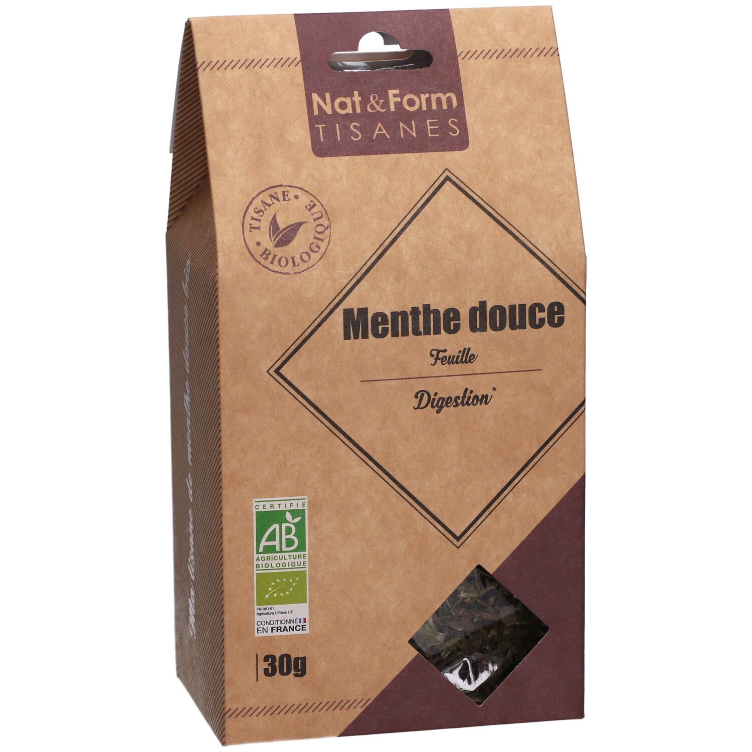 Nat&Form Tisane Menthe douce bio