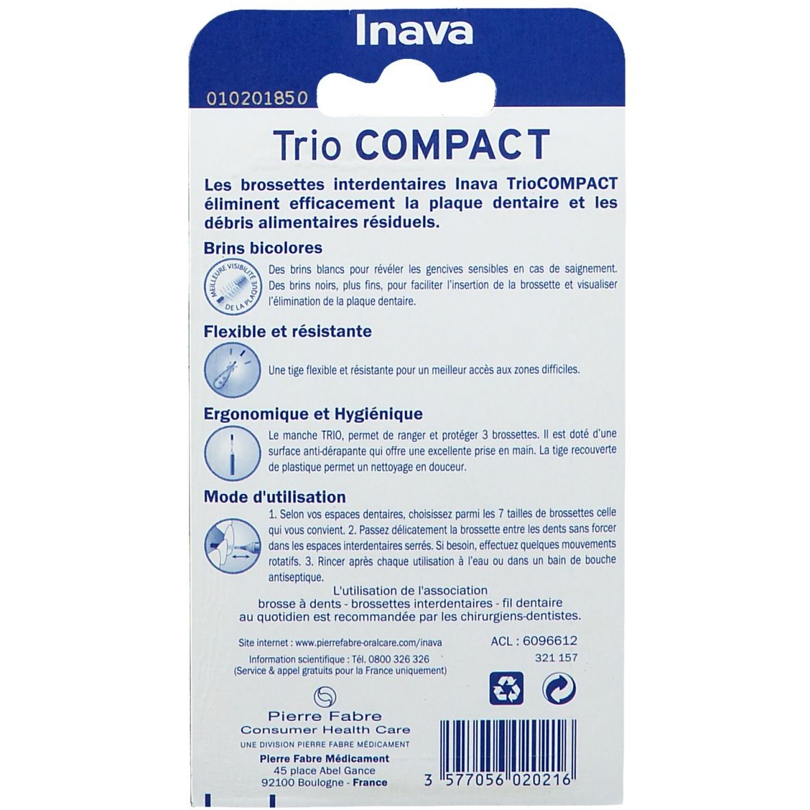 Inava Trio Compact 1 4 5 Interdentalbürsten