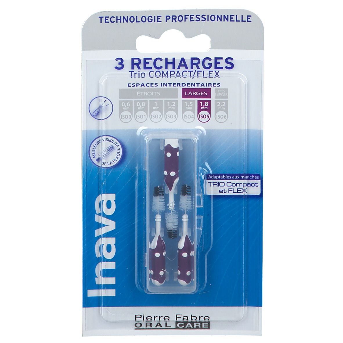 Inava Trio COMPACT Brossettes interdentaires XL 1,8 mm