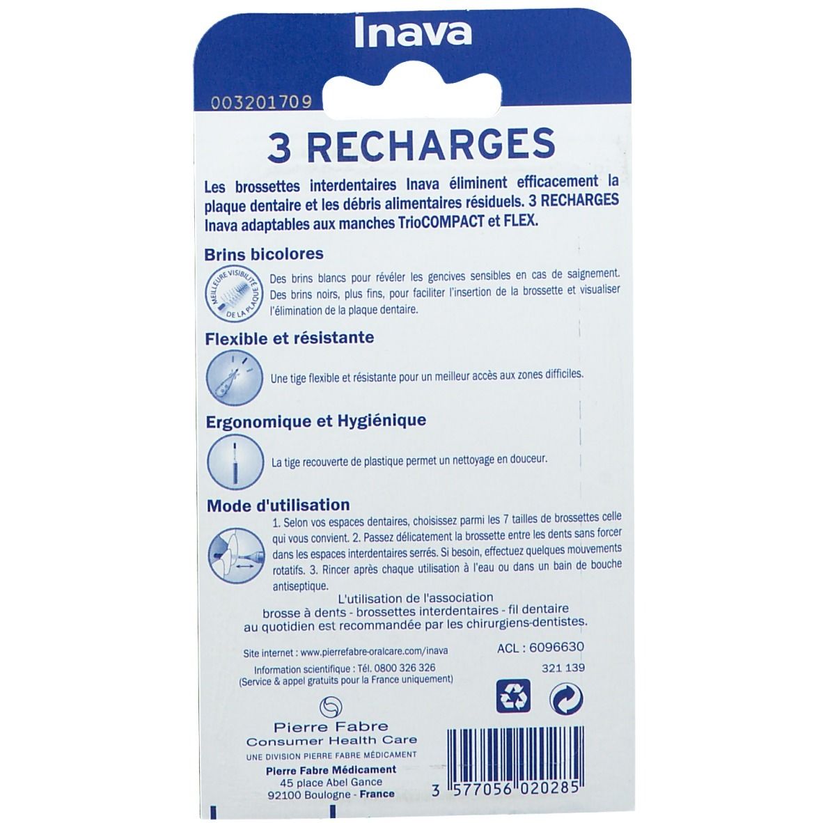 Inava Trio COMPACT Brossettes interdentaires XL 1,8 mm