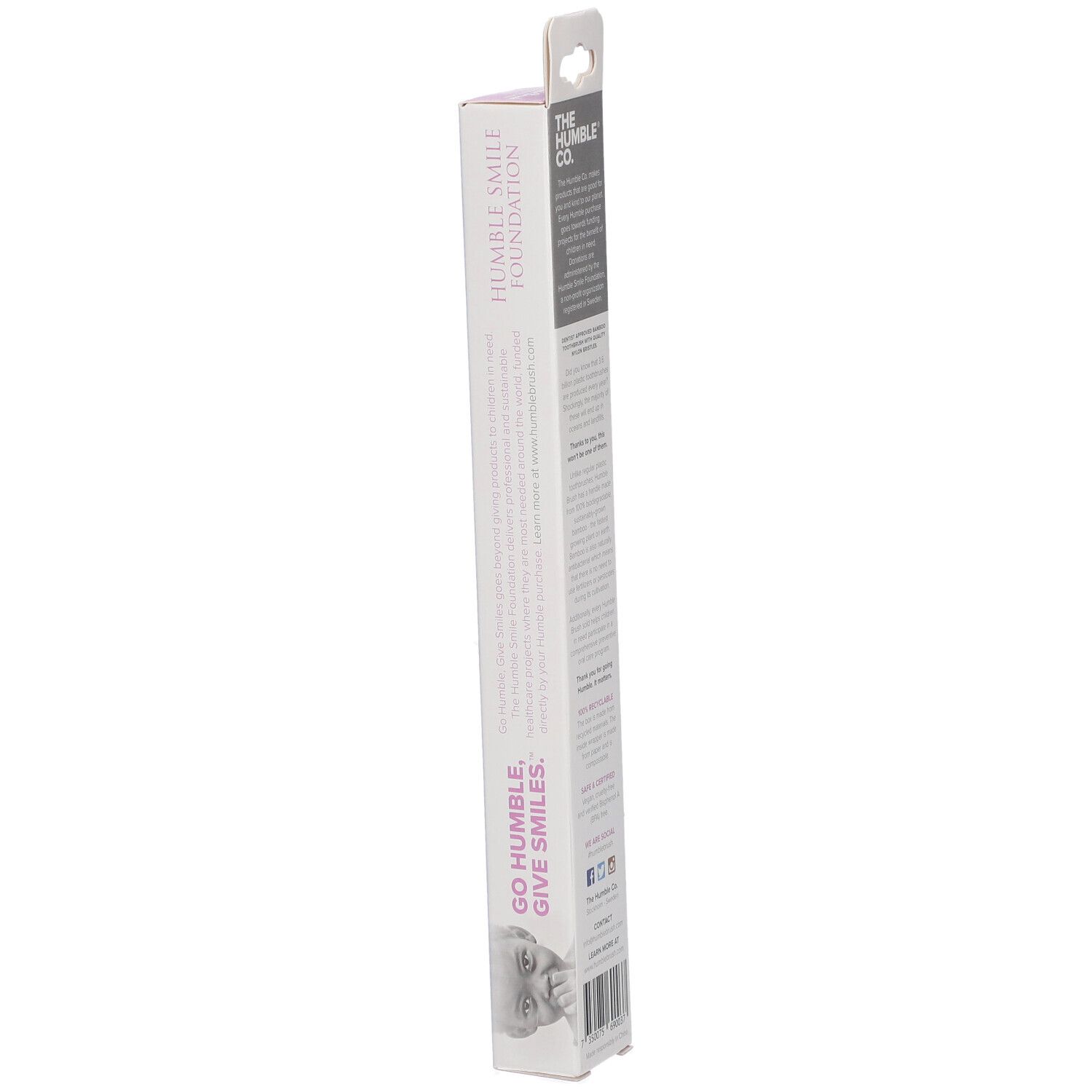 The Humble Co. Humble Brush® Bambuszahnbürste Erwachsene Soft Pink